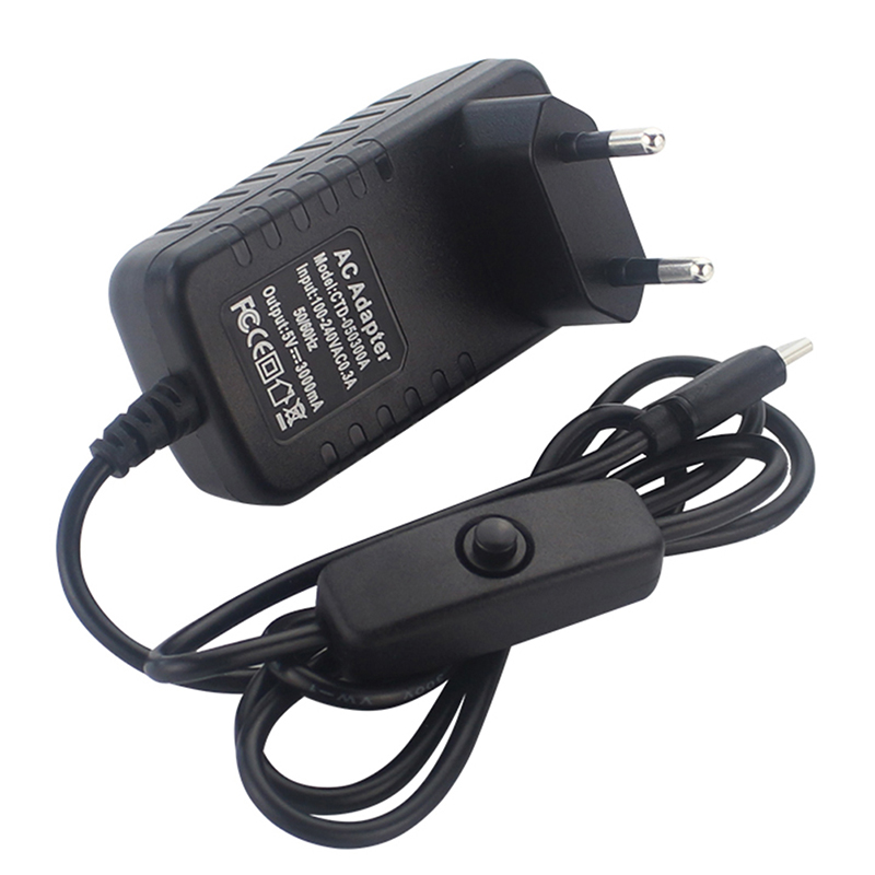 Veli Shy Chen For Raspberry Pi 4 Model B Power Supply Adapter Charger