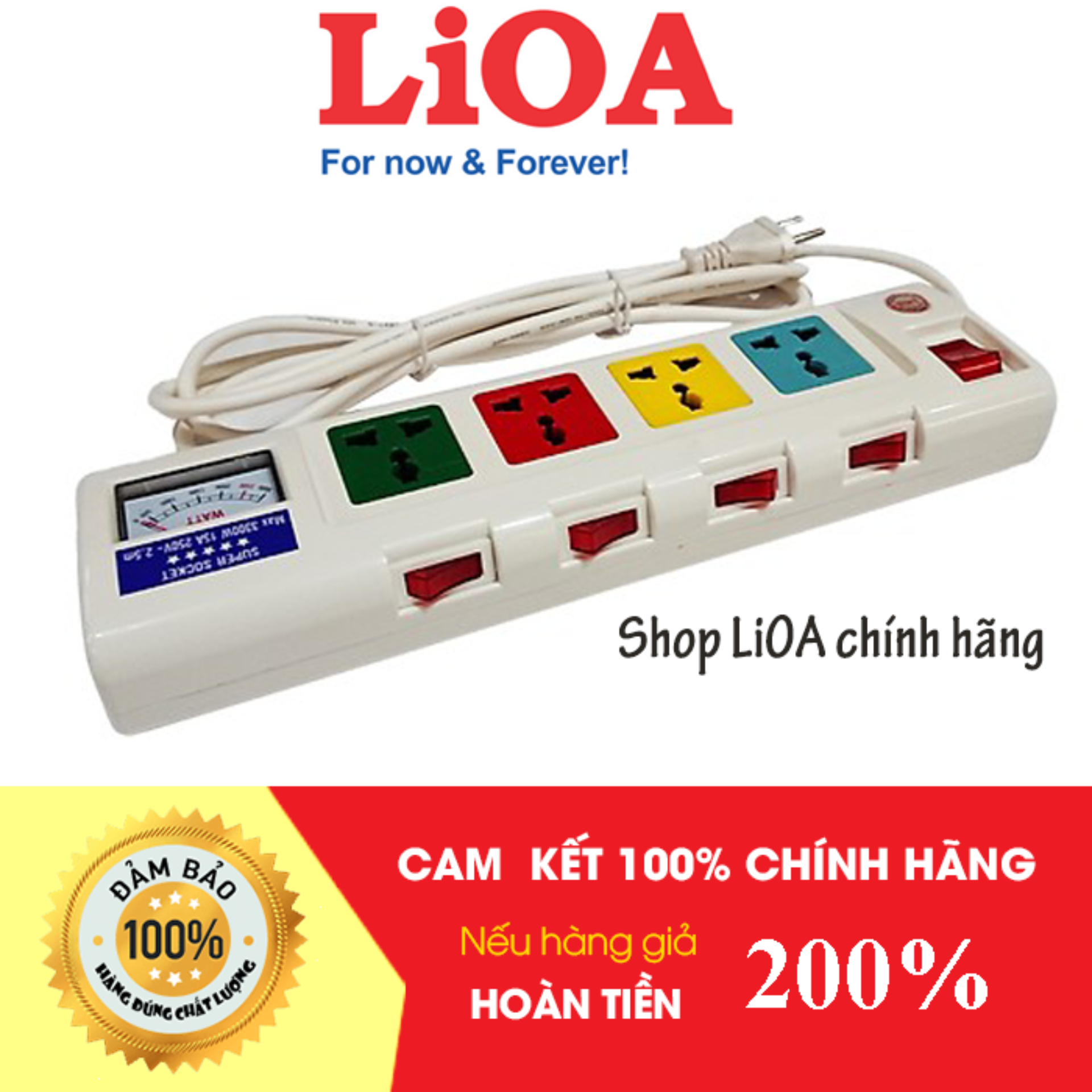 Ổ cắm lioa 4OFSSA2.5-2