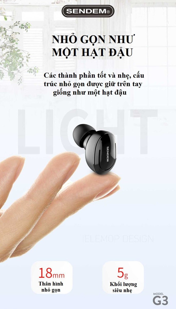 Tai Nghe Bluetooth Sendem G3
