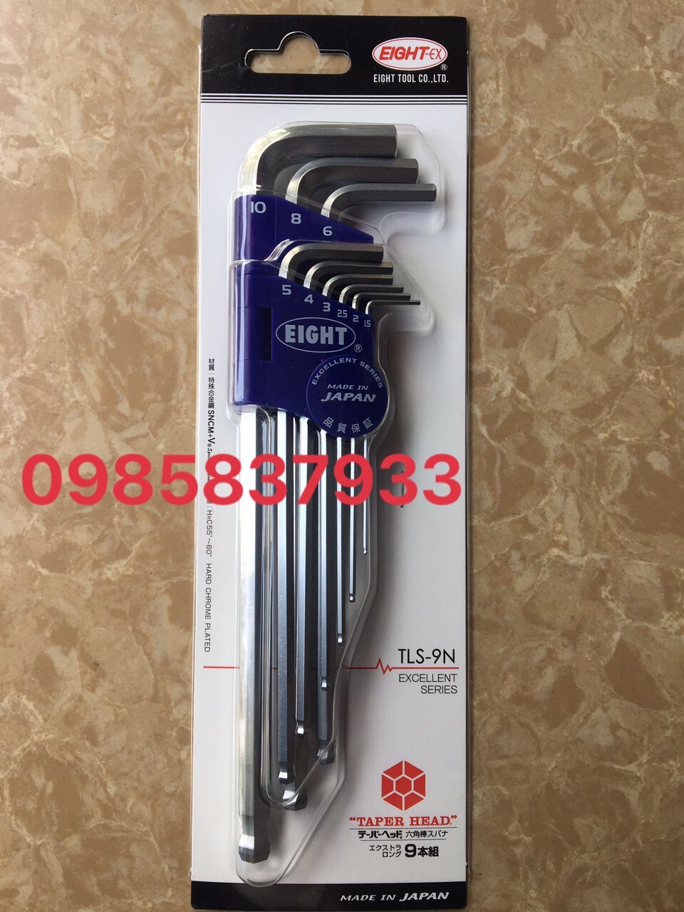 BỘ LỤC GIÁC ĐẦU BI 9 CHI TIẾT EIGHT TLS-9N
