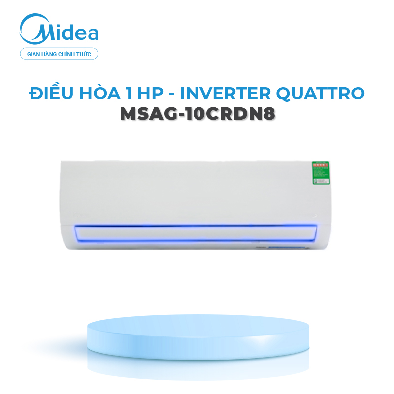 Điều hòa Midea 9000 BTU 1 chiều Inverter MSAB-10CRDN8 gas R-32