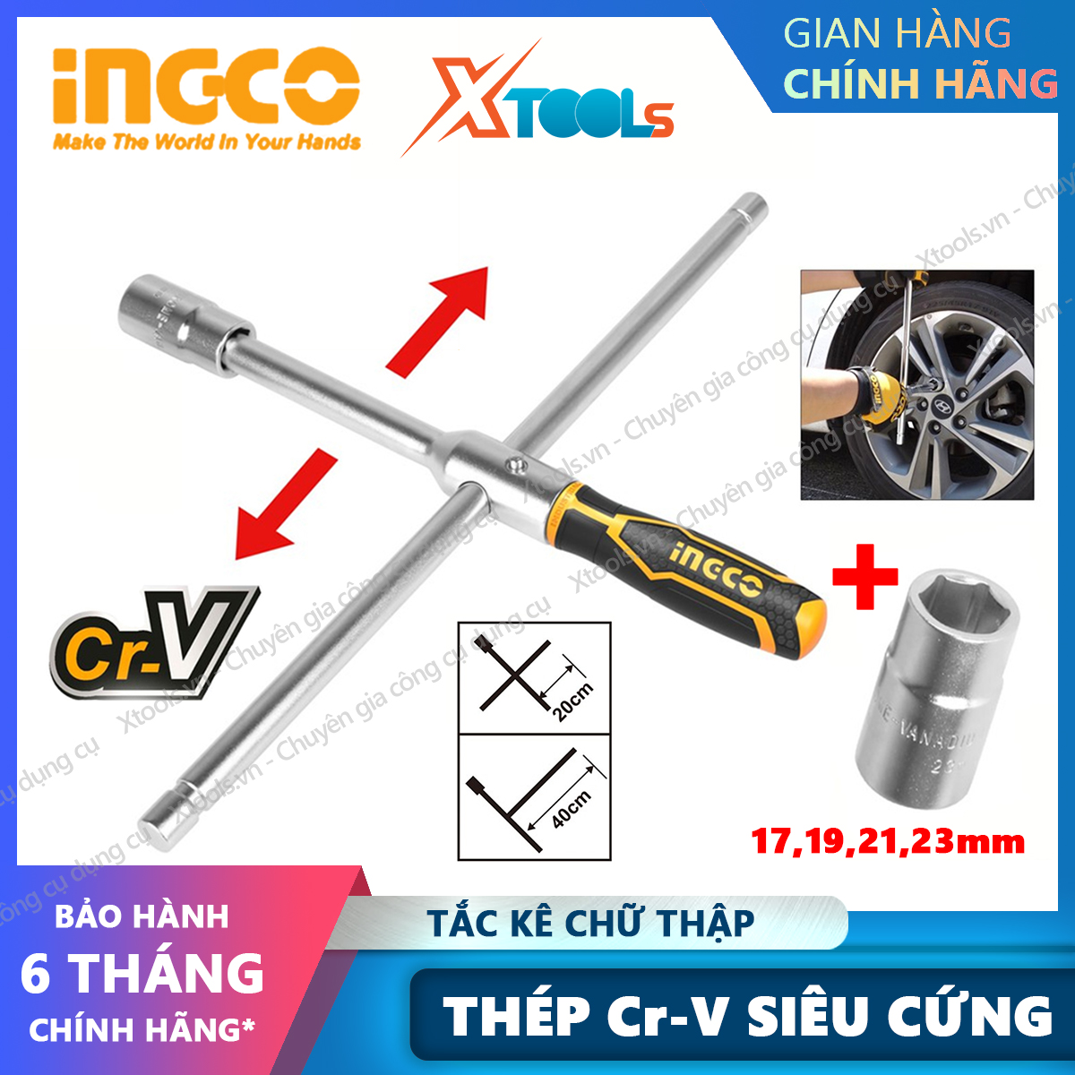TẮC KÊ CHỮ THẬP INGCO HRCW40231