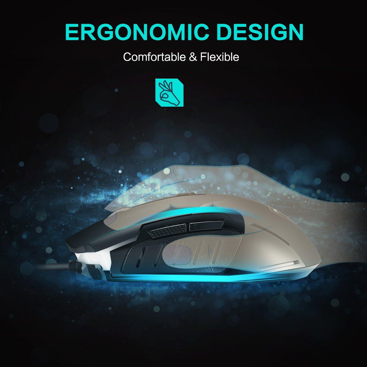 Chuột máy tính - Mouse PICTEK T9 - 6 nút
