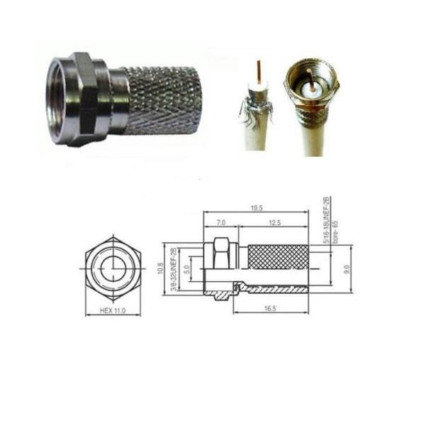 Dây đồng trục RG6 - 5C (Dành cho camera)