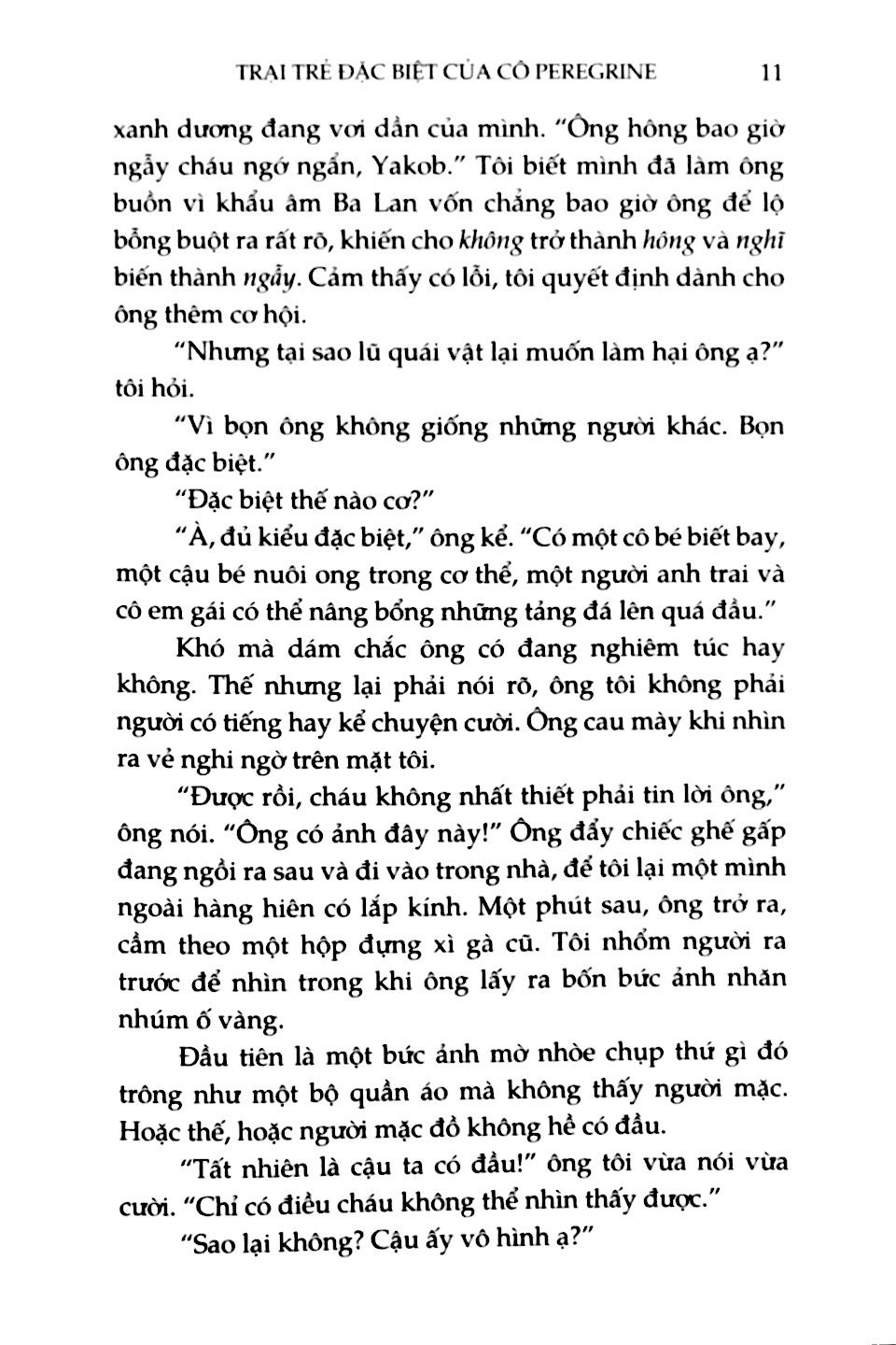 Trại Trẻ Đặc Biệt Của Cô Peregrine