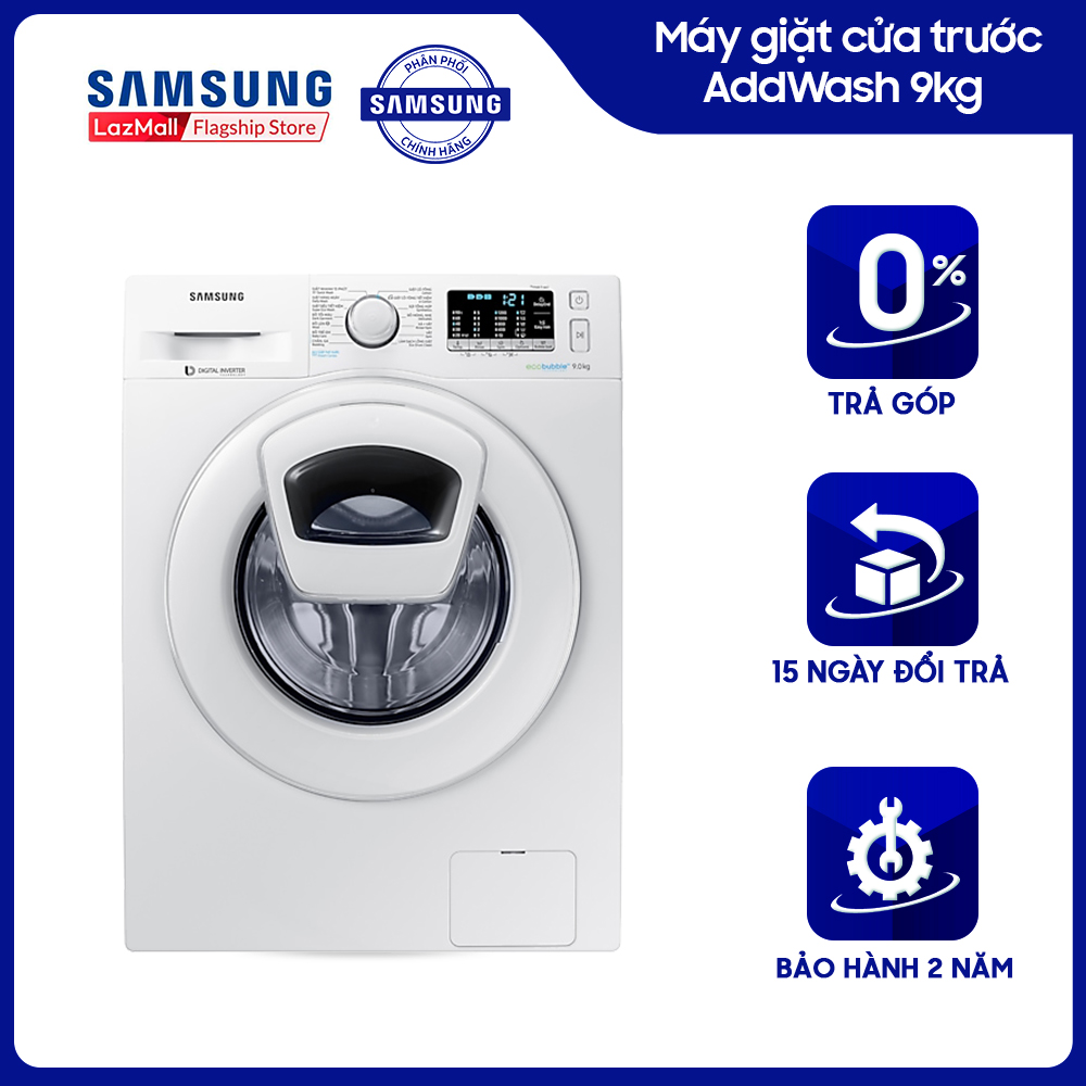 Máy giặt Samsung AddWash Inverter WW90K52E0WW/SV - 9 kg, Lồng ngang