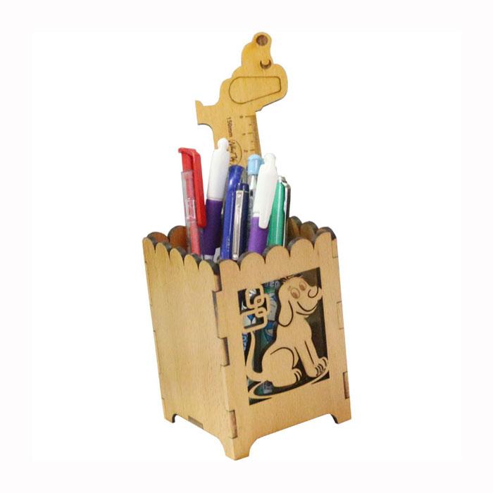 Hộp cắm bút gỗ hình chó Nhatvywood HV-07