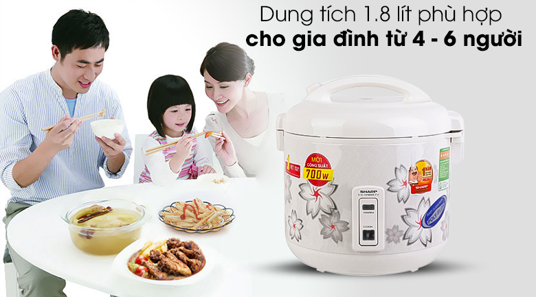 Nồi cơm điện Sharp KS-N182ETV 1.8L