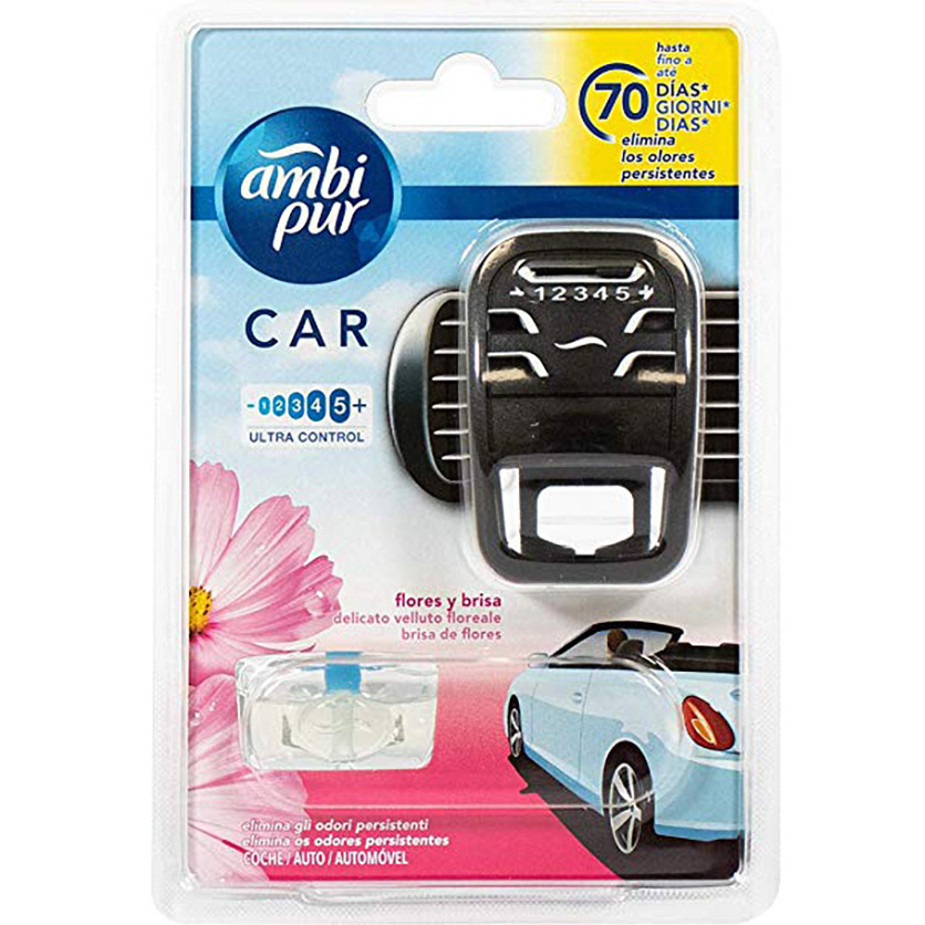 Bộ tinh dầu thơm ô tô Ambi Pur Flowers 7ml QT07394 - cúc thạch thảo