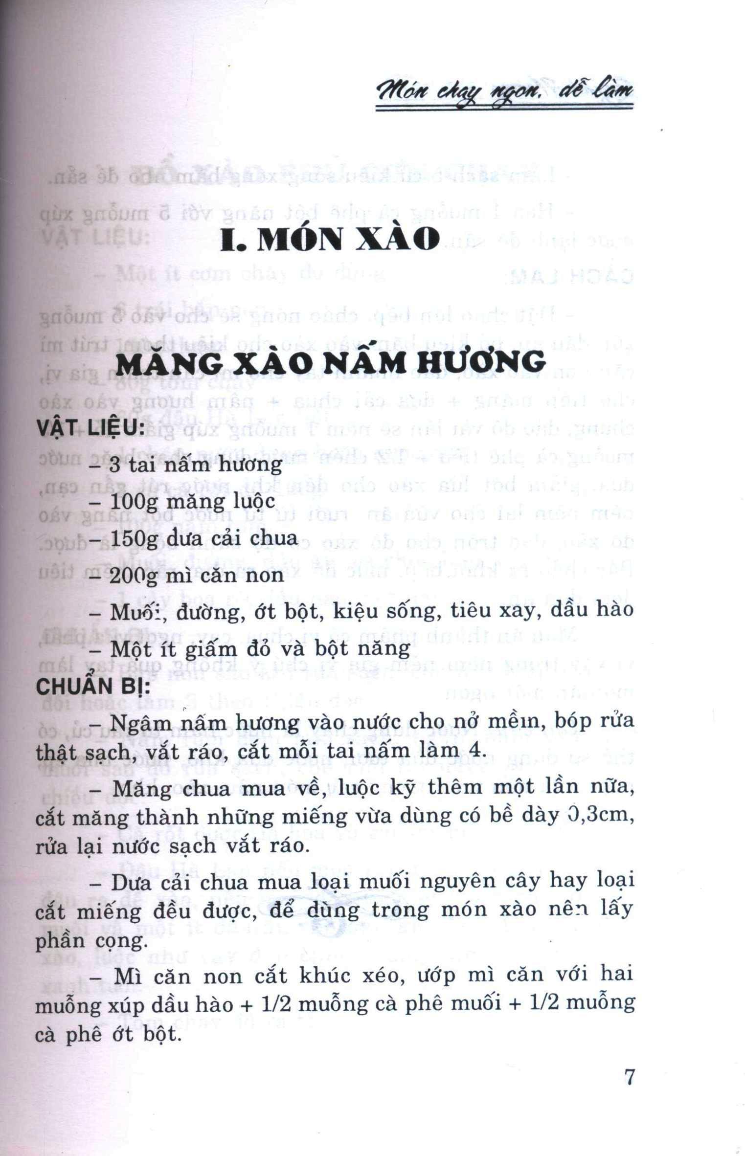 Món Chay Ngon Dễ Làm