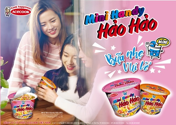 Mì Hảo Hảo bò sa tế Handy 53g thùng 12 ly