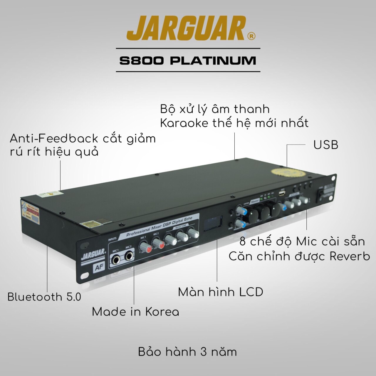 Vang cơ DSP Jarguar S800 Platinum
