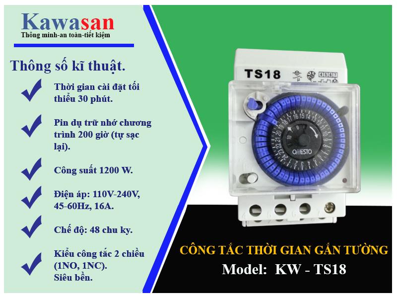 Công tắc thời gian Kawa TS18