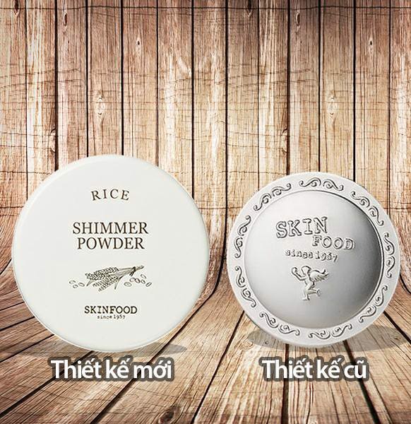 Phấn Phủ Chiết Xuất Từ Gạo Skinfood Rice Shimmer Powder 23g