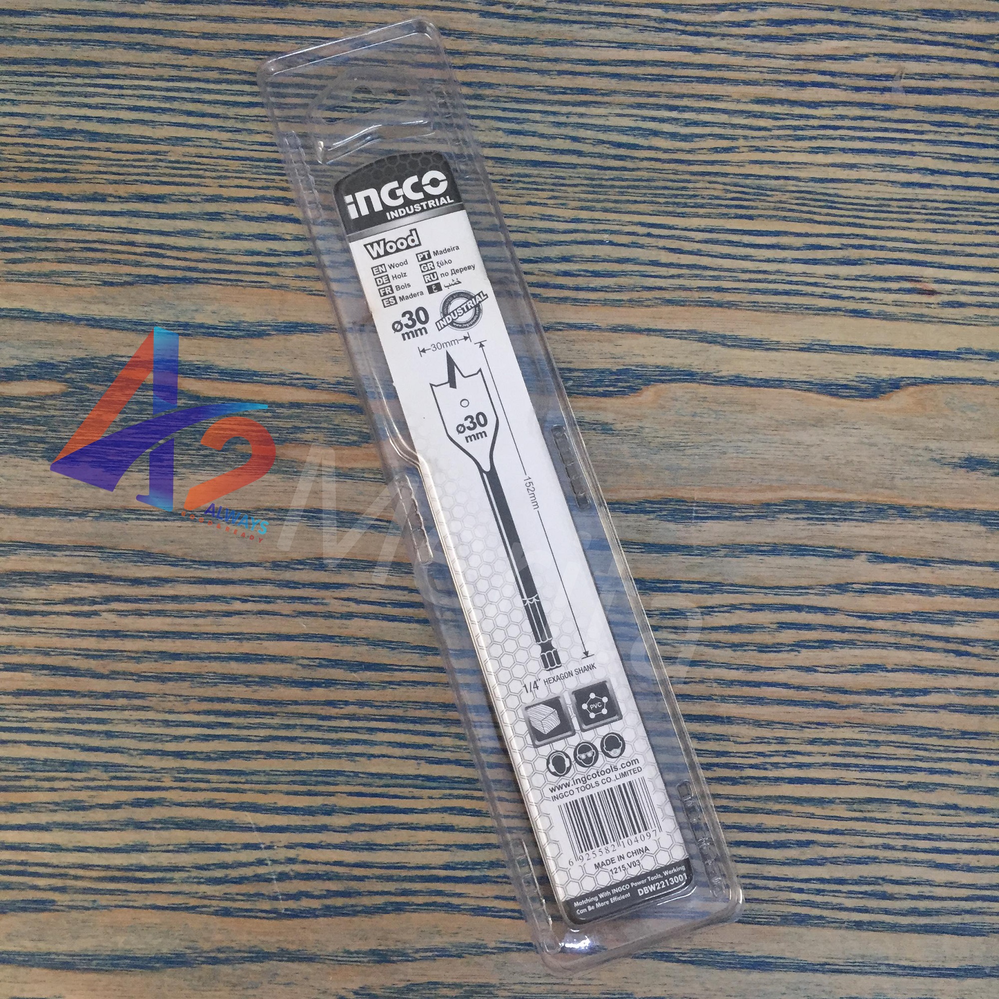 MŨI KHOAN GỖ ĐẦU DẸP INGCO DBW2213001