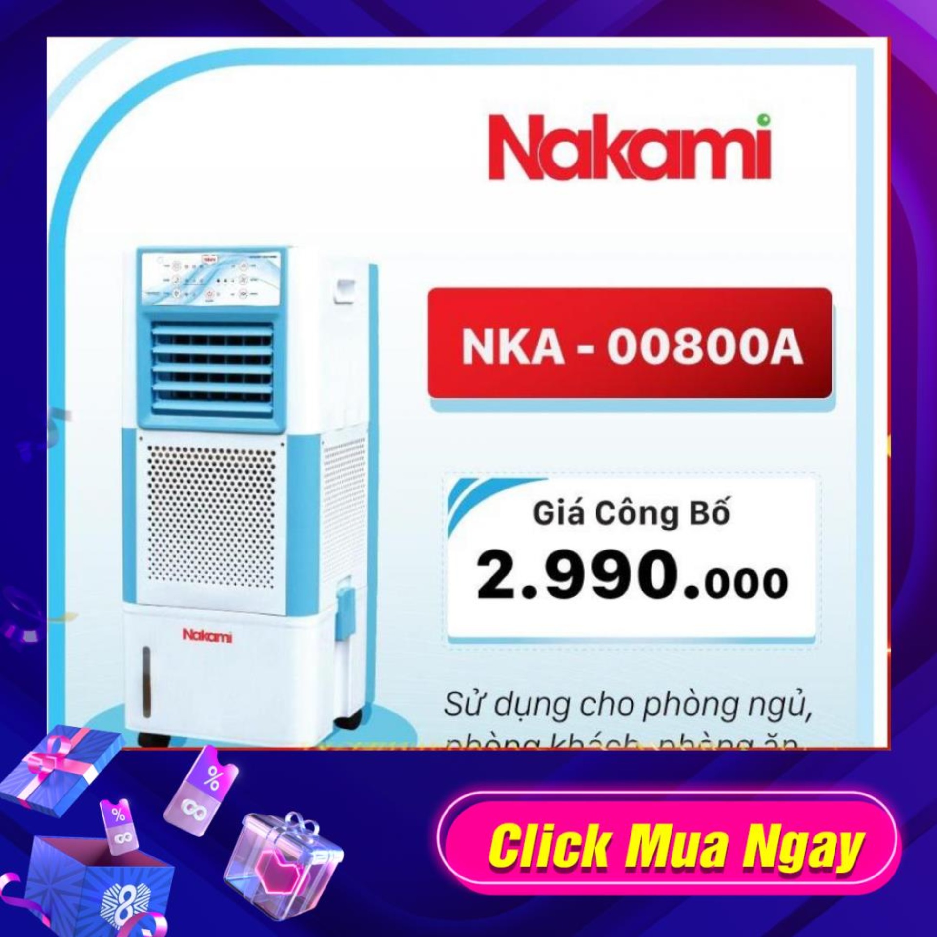 Quạt hơi nước NAKAMI NKA-00800A