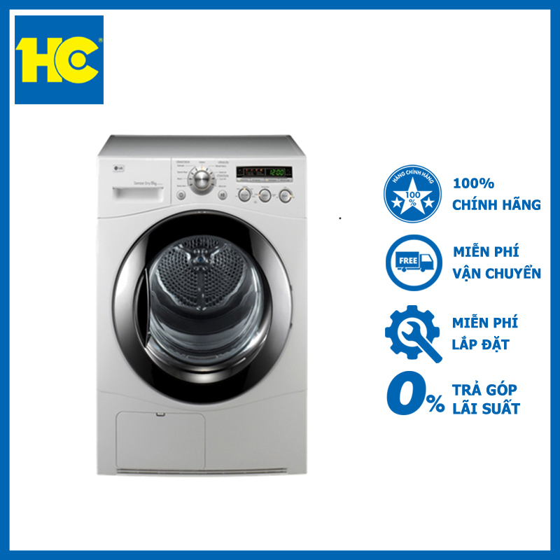 Máy sấy quần áo LG DR-80BW 8kg