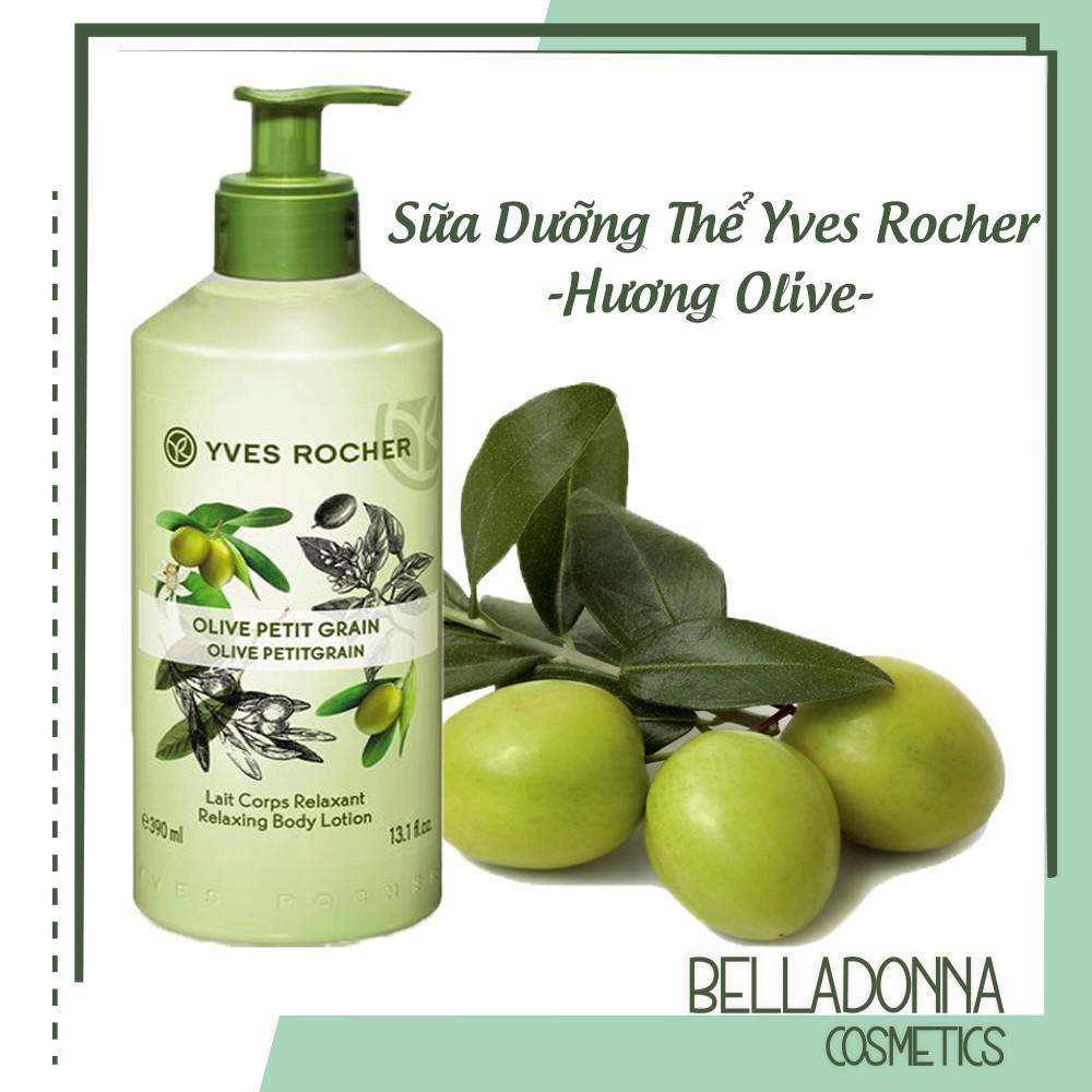 Sữa Dưỡng Thể Yves Rocher Olive Petit Grain Lait Corps Relaxant Body Lotion 390Ml