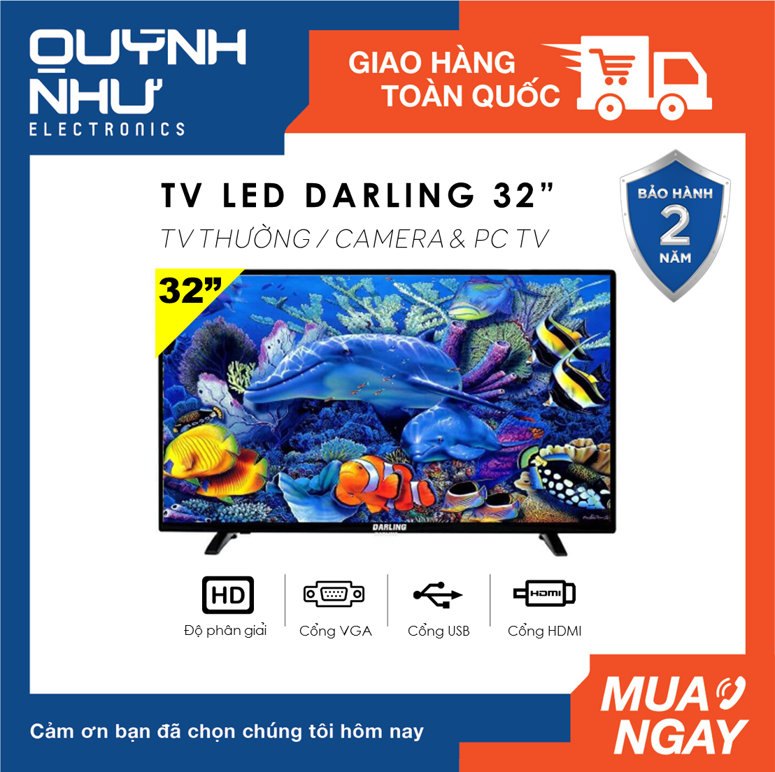 Tivi Led Darling 32HD957T2 32INCH