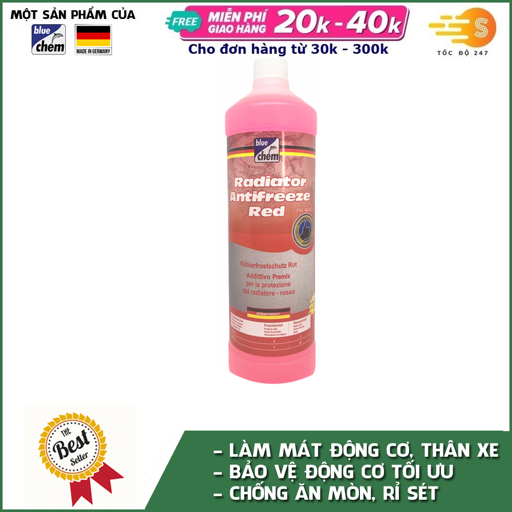 Nước làm mát chống đông pha sẵn cho ô tô Bluechem 32046E