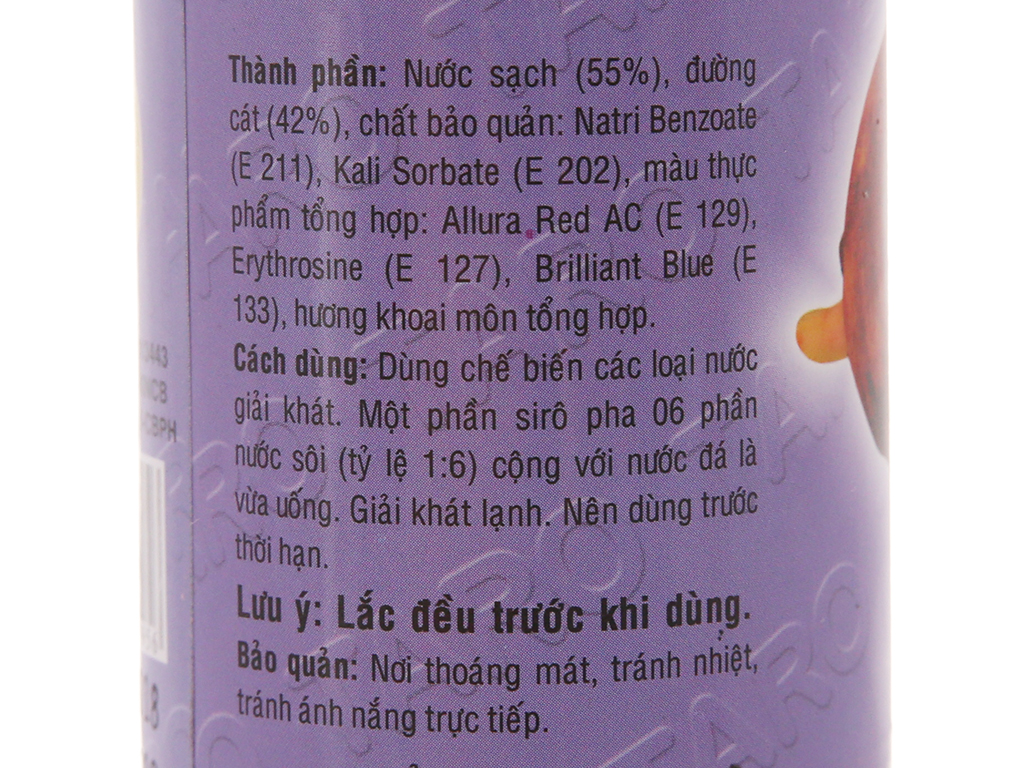Siro Trinh khoai môn 600ml