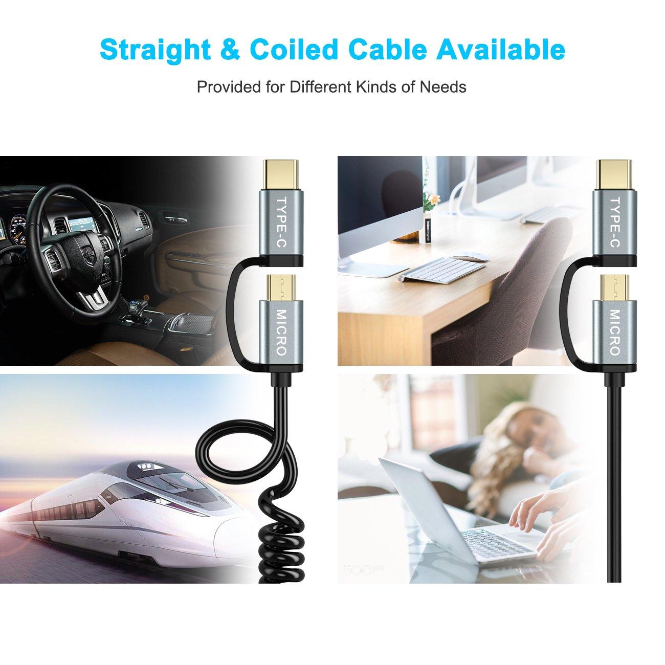 DÂY CÁP SẠC 2IN1 TYPE-C VÀ MICRO USB CHOETECH MIX00021