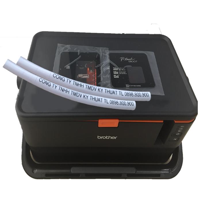 Máy in nhãn TZe và in ống lồng đánh dấu dây Brother PT-E800T