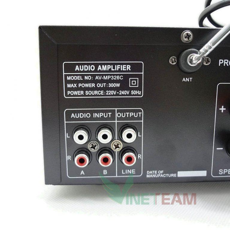 Amply 220V/12V Bluetooth Sunbuck 326BT