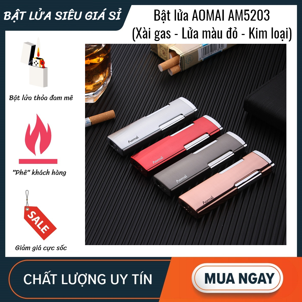 Bật lửa AOMAI 5203