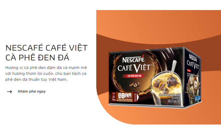 Cà phê Nescafe đen đá 16g dây 10 gói