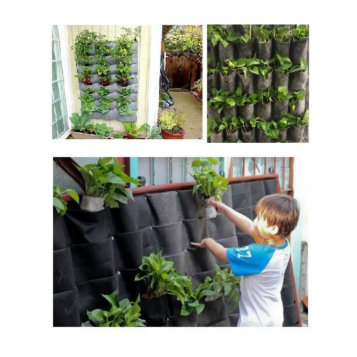 Túi trồng cây treo tường gồm 20 túi trồng (100 x 50cm) - Kmart