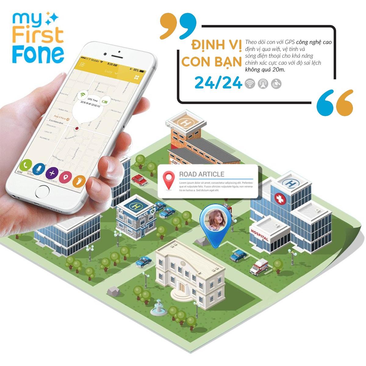 Đồng hồ thông minh cho bé Oaxis myFirst Fone S2
