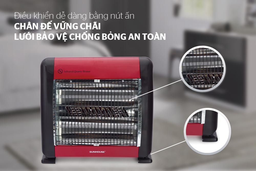 Quạt sưởi Sunhouse SHD7013 - Quạt sưởi hồng ngoại
