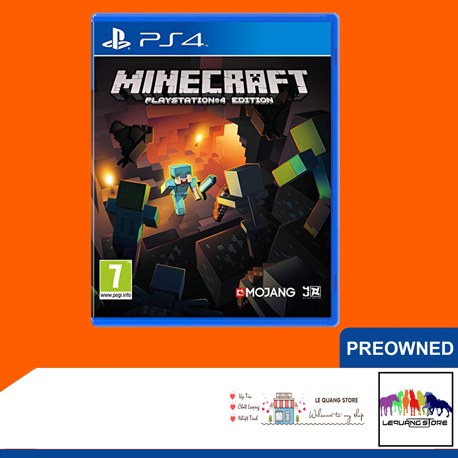 Đĩa game PS4 Minecraft hệ US