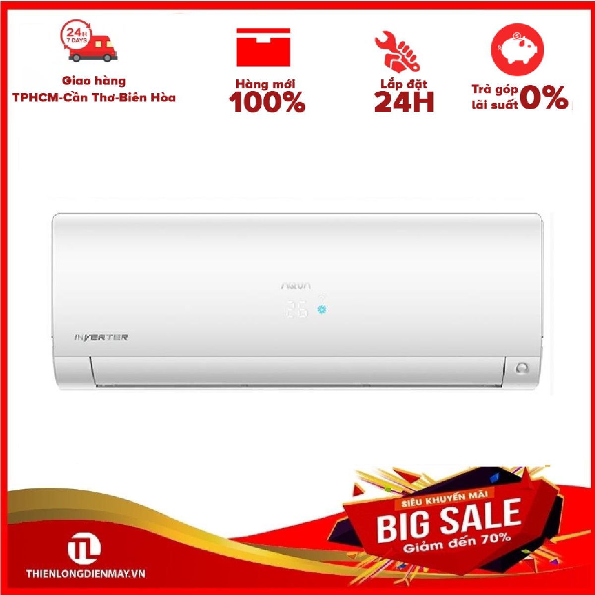 Máy Lạnh/Điều Hòa Aqua AQA-KCRV13FB 1.5 HP