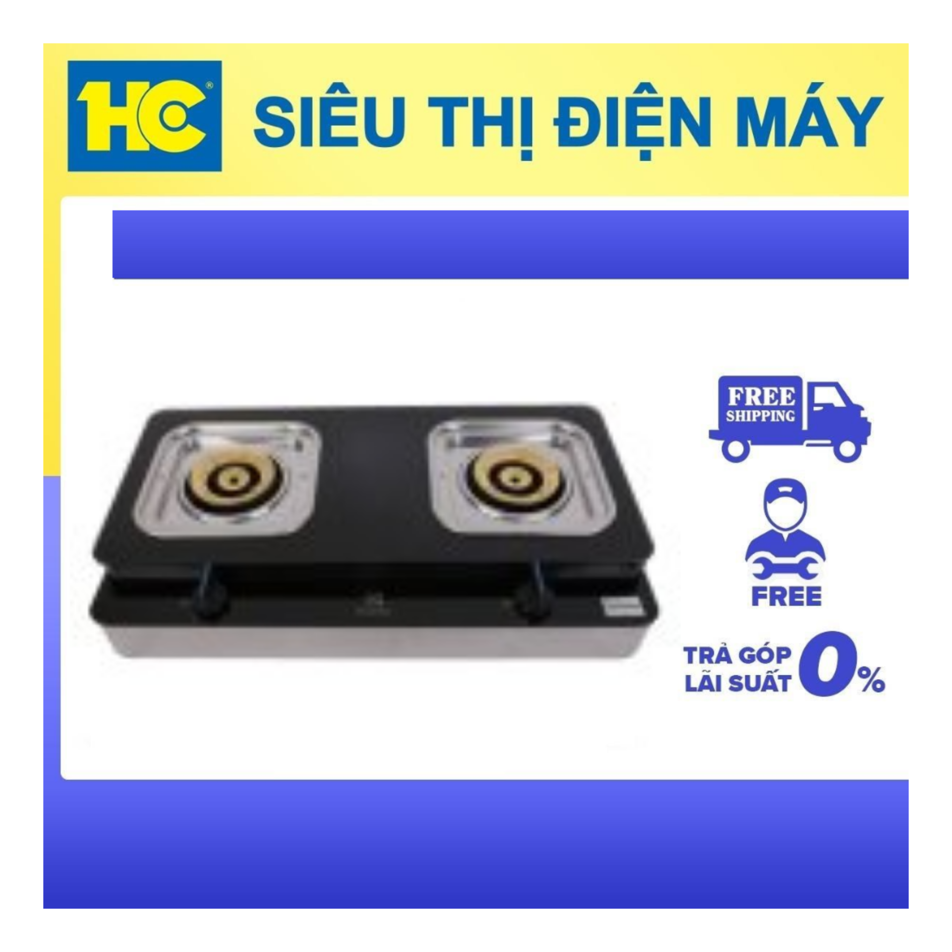 Bếp gas Electrolux ETG726GKR đôi