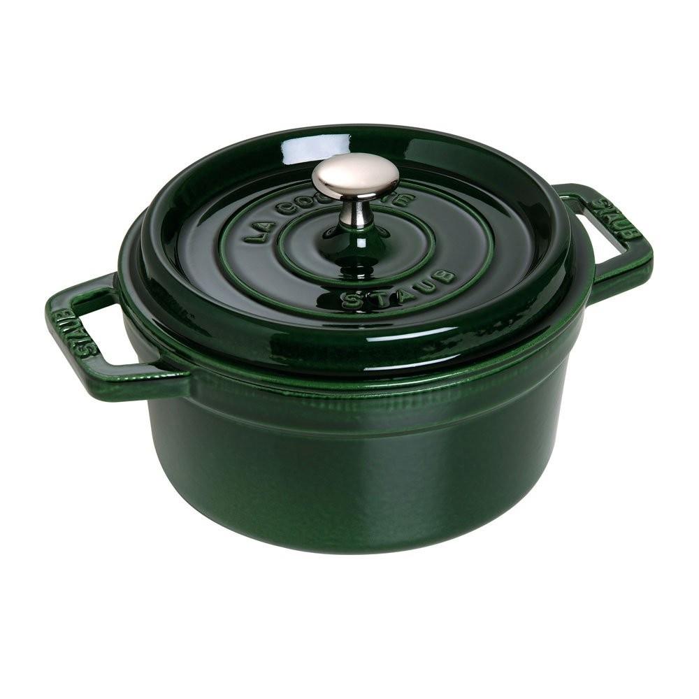 Nồi gang tròn Staub xanh rêu 10cm