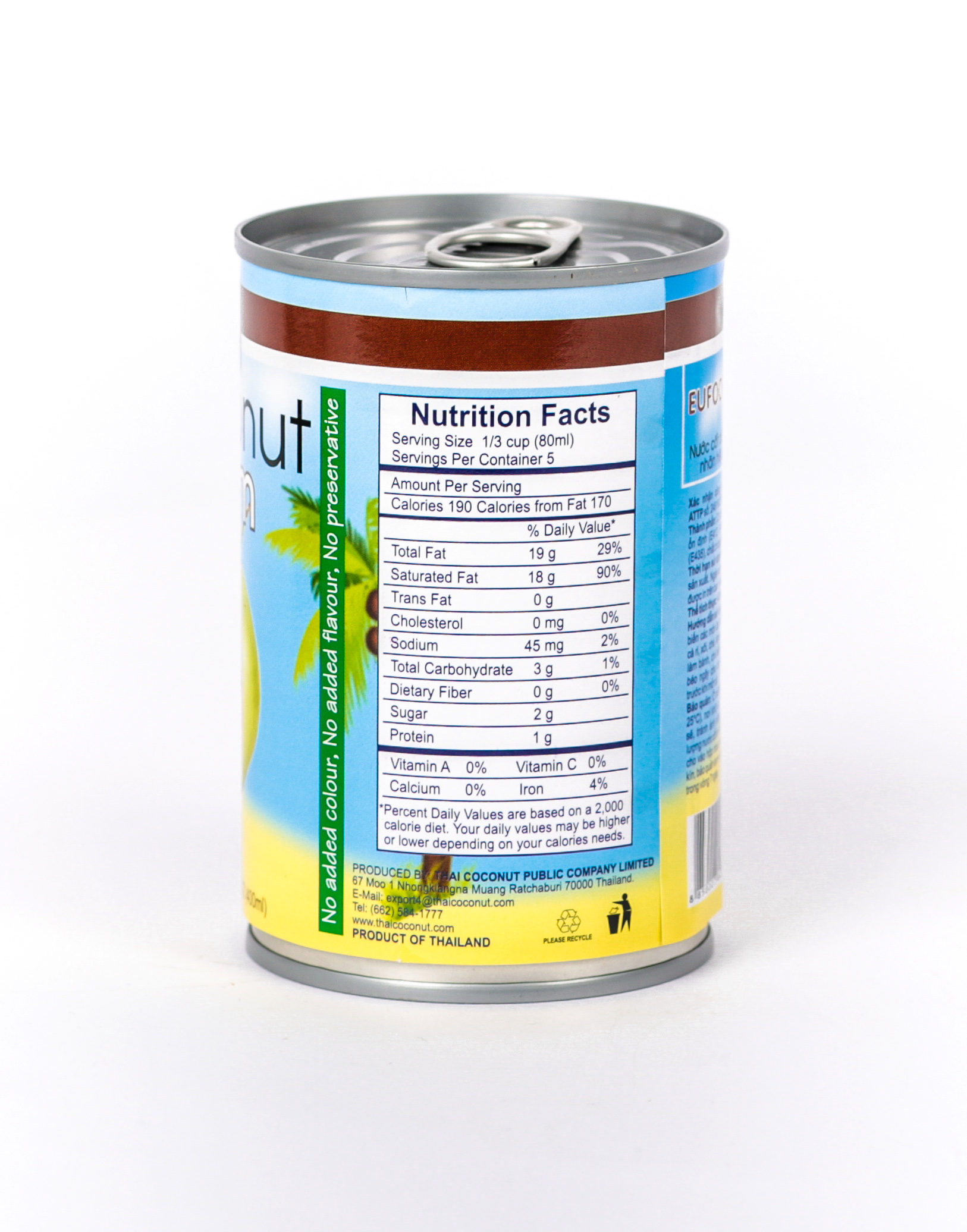 Nước cốt dừa Eufood 165ml