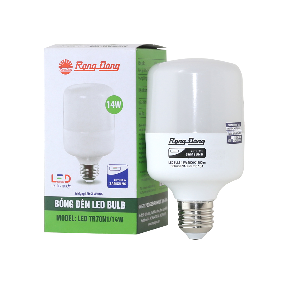 BÓNG ĐÈN LED BULB RẠNG ĐÔNG TR70N1/14W