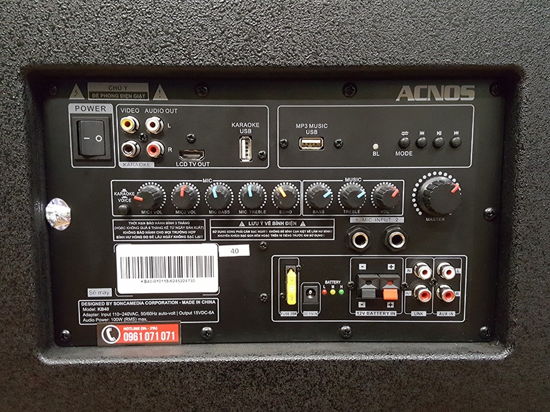 Loa kéo di động Acnos KB40