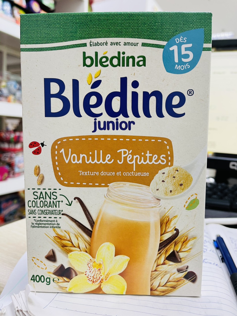 Bột ăn dặm pha sữa Bledina vị chocola 500g (12 tháng)