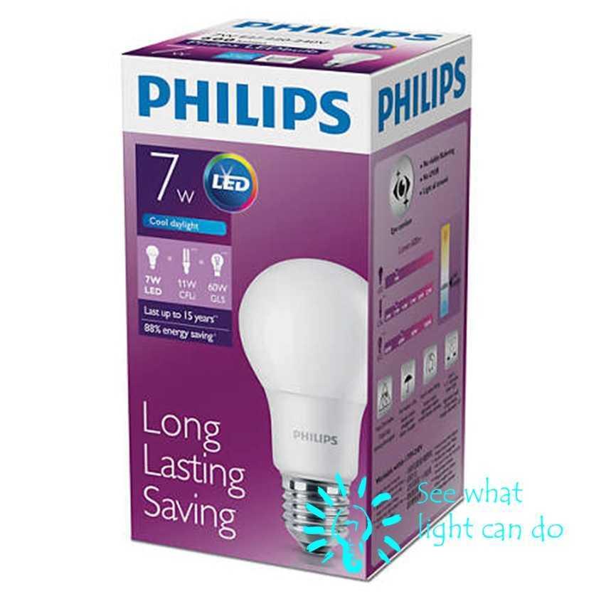 Bóng đèn LED Bulb Philips 7-60W E27 6500K 230V A60
