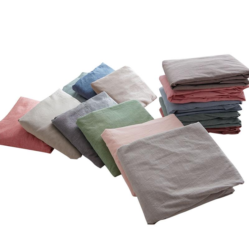 Phong Cách Nhật Bản Bông Giặt Nước 100% Cotton Vỏ Gối 100% Cotton Một Chiếc Vỏ Gối Dạng Bì Thư Người Lớn Duy Nhất Một Cặp 2