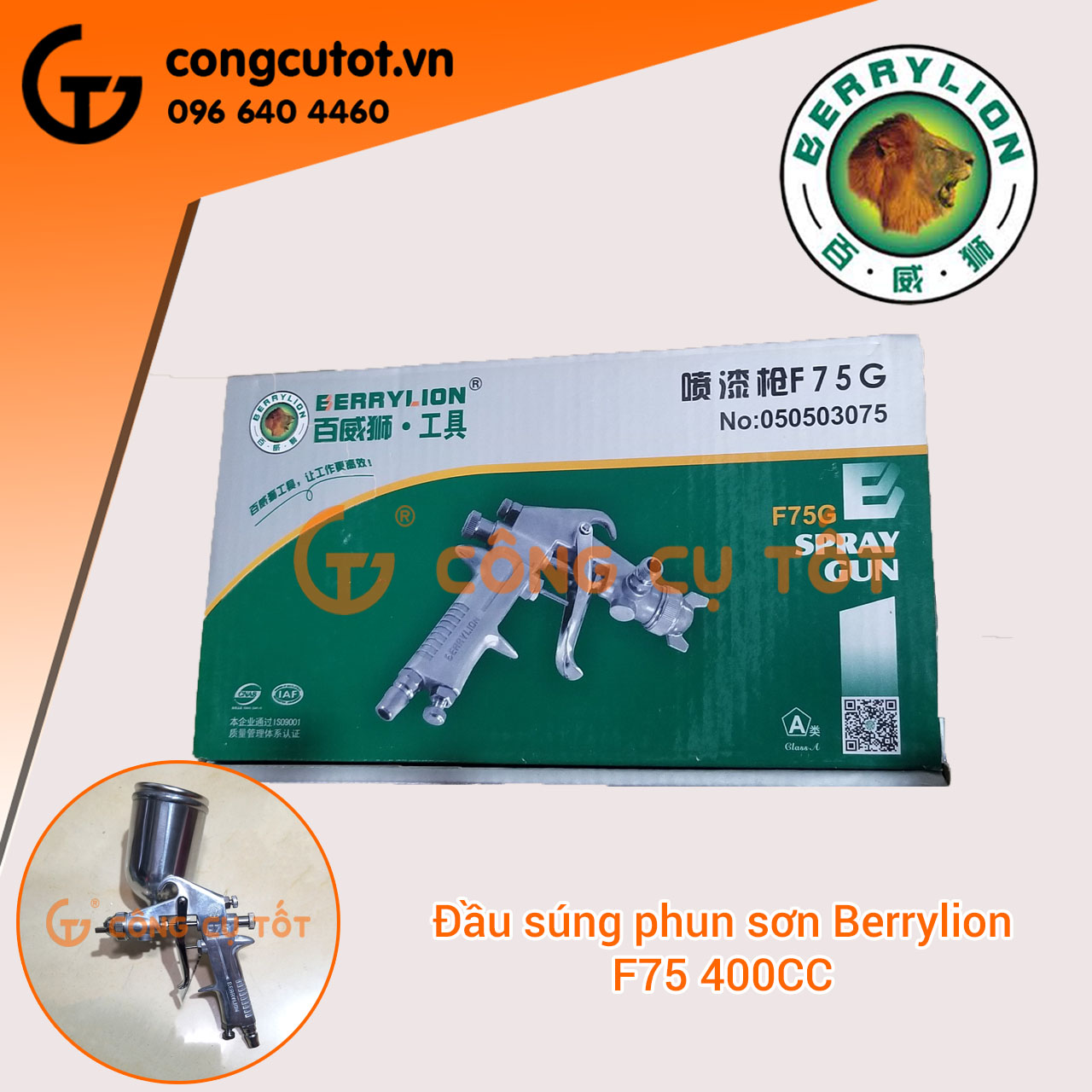 BÌNH PHUN SƠN BERRYLION F75 400CC