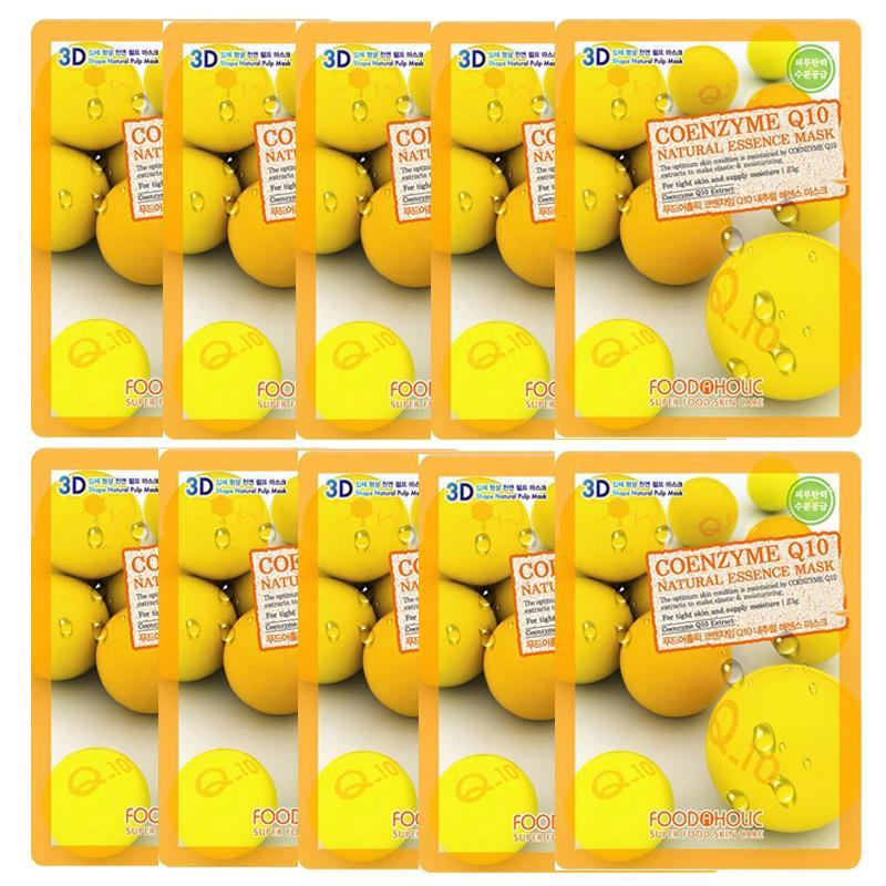 Gói Mặt Nạ Trẻ Hóa Da 3D Foodaholic Coenzyme Q10 Natural Essence Mask 23ml