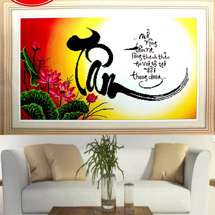 Tranh Hoa Sen Dán Tường 78