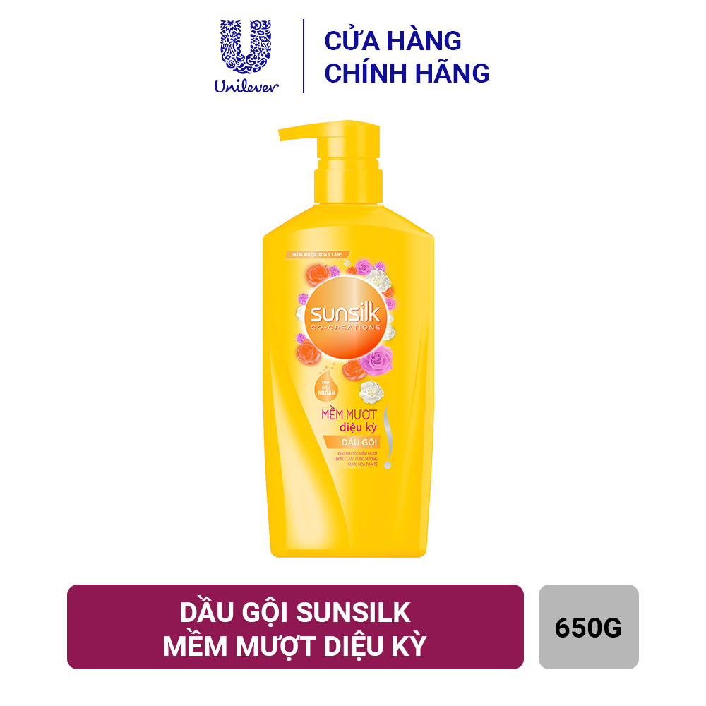 Dầu Gội Sunsilk Mềm Mượt Diệu Kỳ 631ml|650g