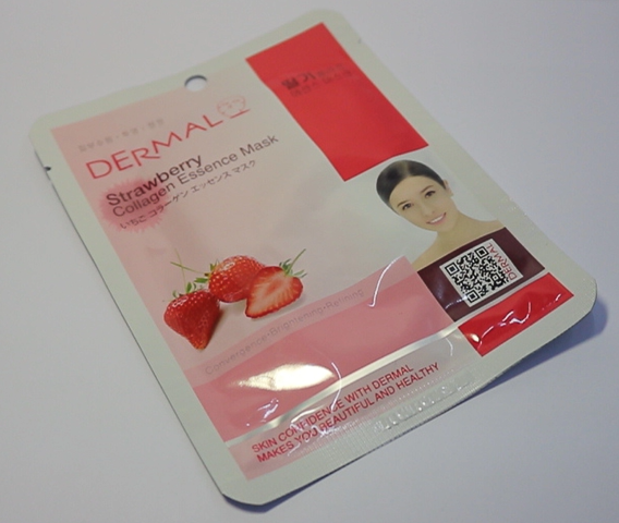 Mặt Nạ Dưỡng Da Tinh Chất Dâu Tây Dermal Strawberry Collagen Essence Mask 23g