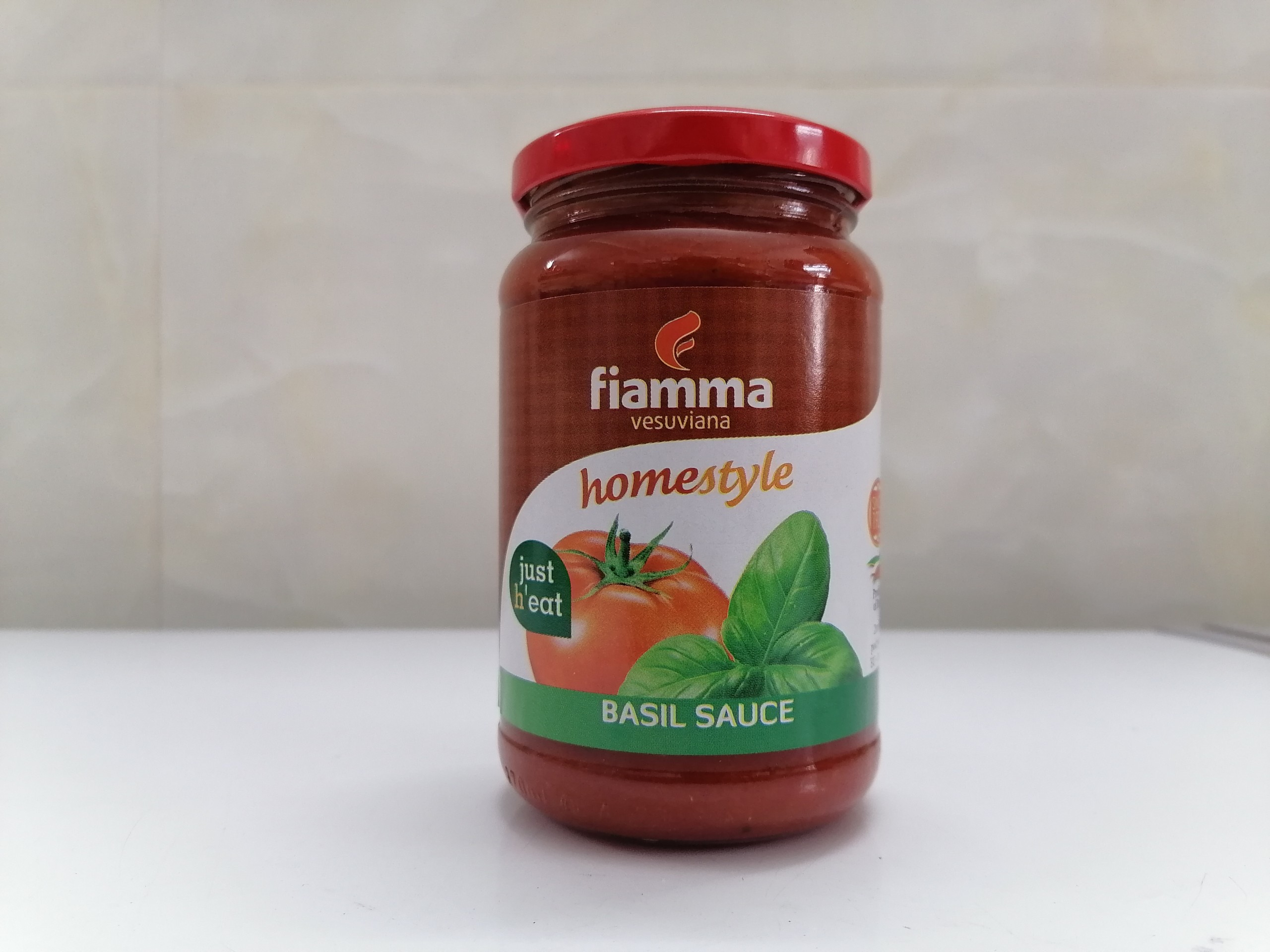 Sốt Mì Ý Fiamma Lá Basil 350g