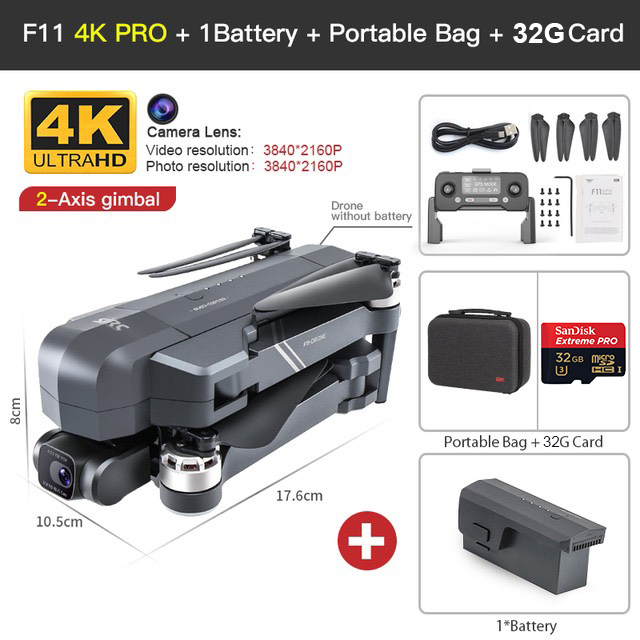 Flycam SJRC F11S CAMERA 4K PRO